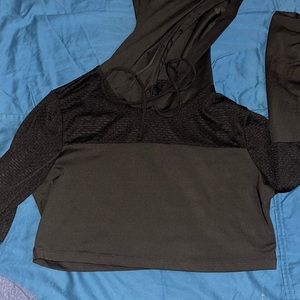 crop hoodie